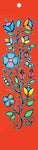 CAP Bookmark- Red Ojibway Floral