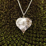 Owl Heart Earrings & Pendant by Medicine Bear Arts