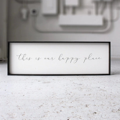 "This Is Our Happy Place" Wood sign by william rae designs
