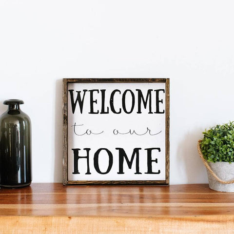 "Welcome To Our Home" Wood Sign by william rae designs