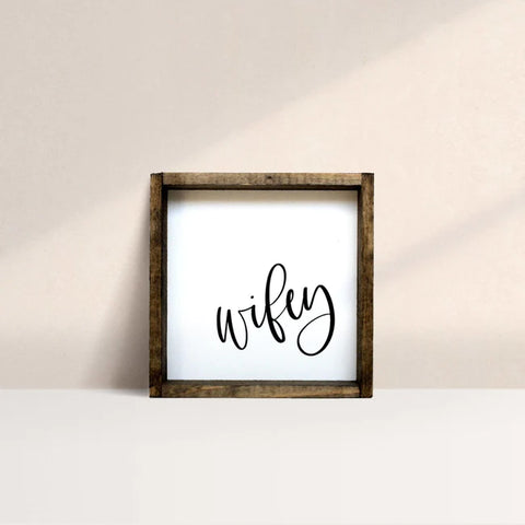 "Wifey" Wood Sign by william rae designs